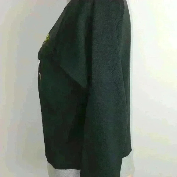 Peanuts Black Sweater Charlie Friends Sz M - Picture 5 of 8